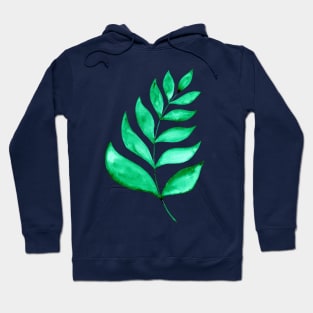 Simple branch - green Hoodie